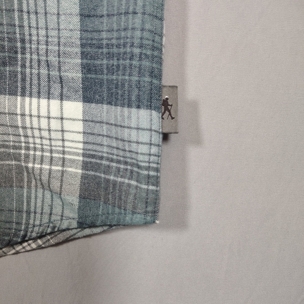 Royal Robbins Flannel Shirt Mens L Blue Plaid Button Down Synthetic Blend 42195 - Picture 9 of 10